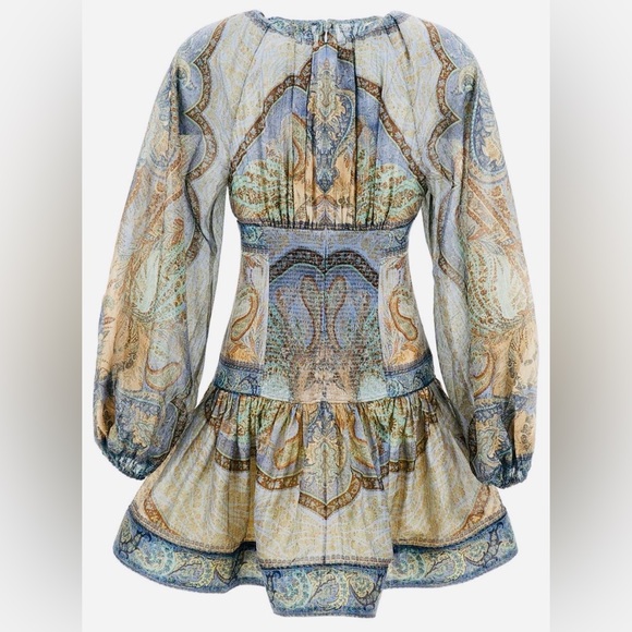 Dresses & Skirts - COSTA AZUL Chic Long Sleeve Paisley Dress